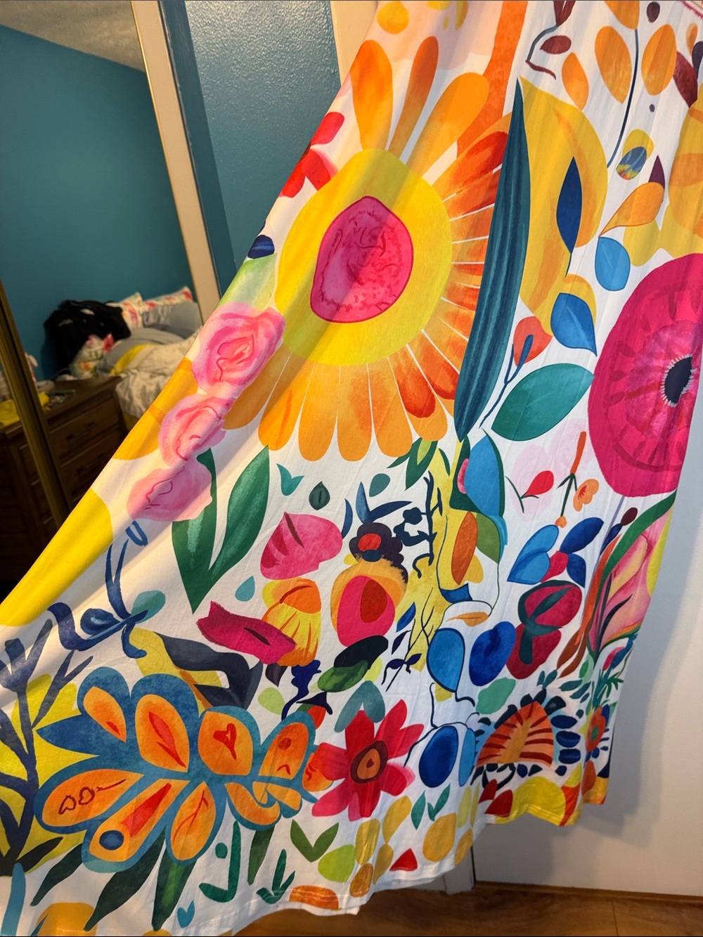 Vibrant Floral Sleeveless Maxi dress - Picture 3 of 8
